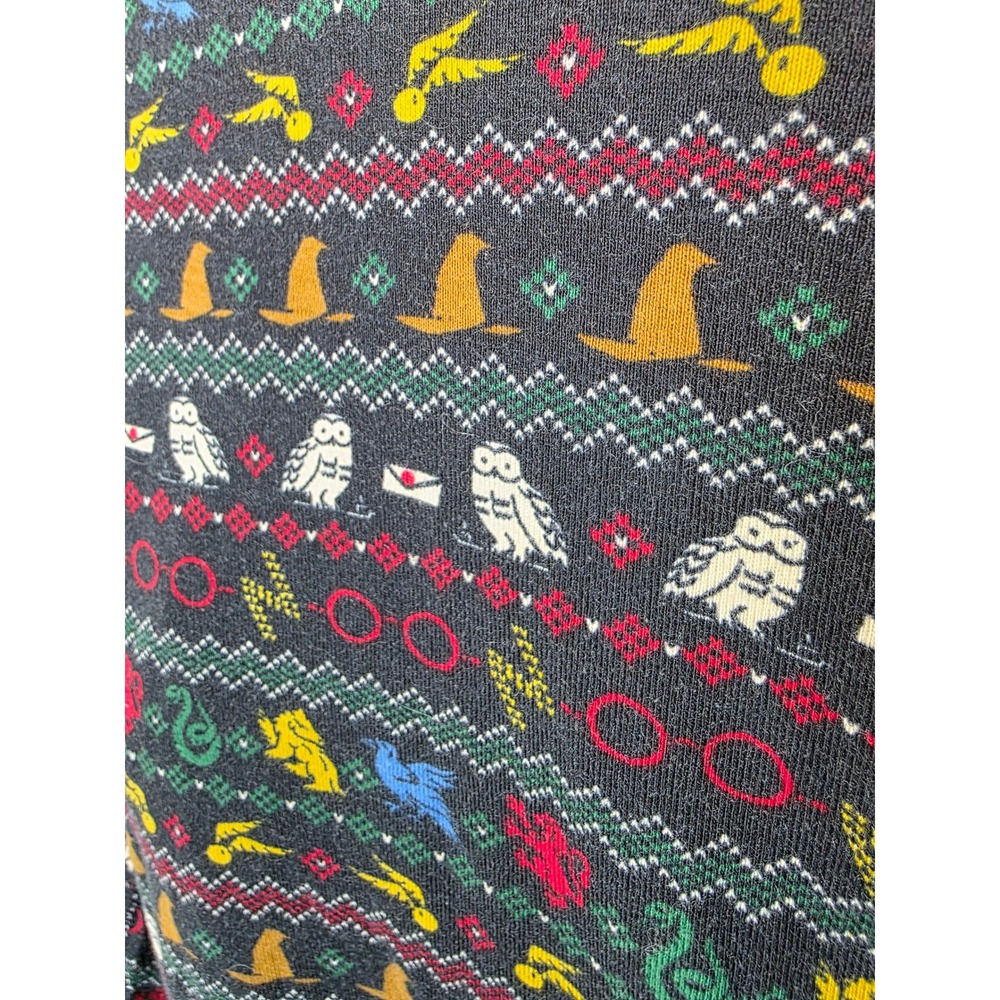 Hanna Andersson Harry Potter Organic Cotton Pajama Set Large Fair Isle Wizarding - Picture 5 of 12